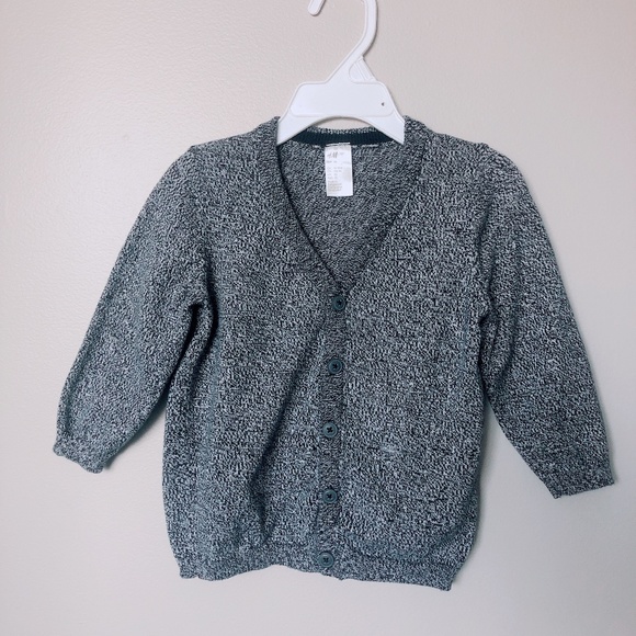 H&M Other - 🍁H&M 12-18m black & white marled cardigan sweater